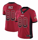 Nike 49ers 80 Jerry Rice Red Drift Fashion Limited Jersey Dyin,baseball caps,new era cap wholesale,wholesale hats